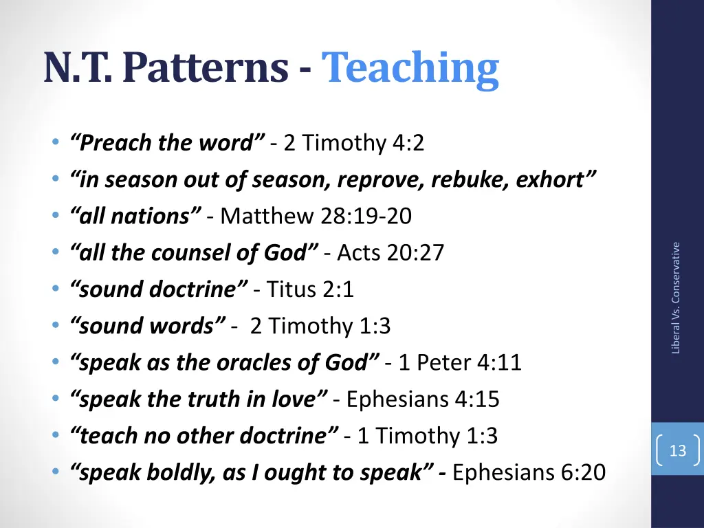 n t patterns teaching