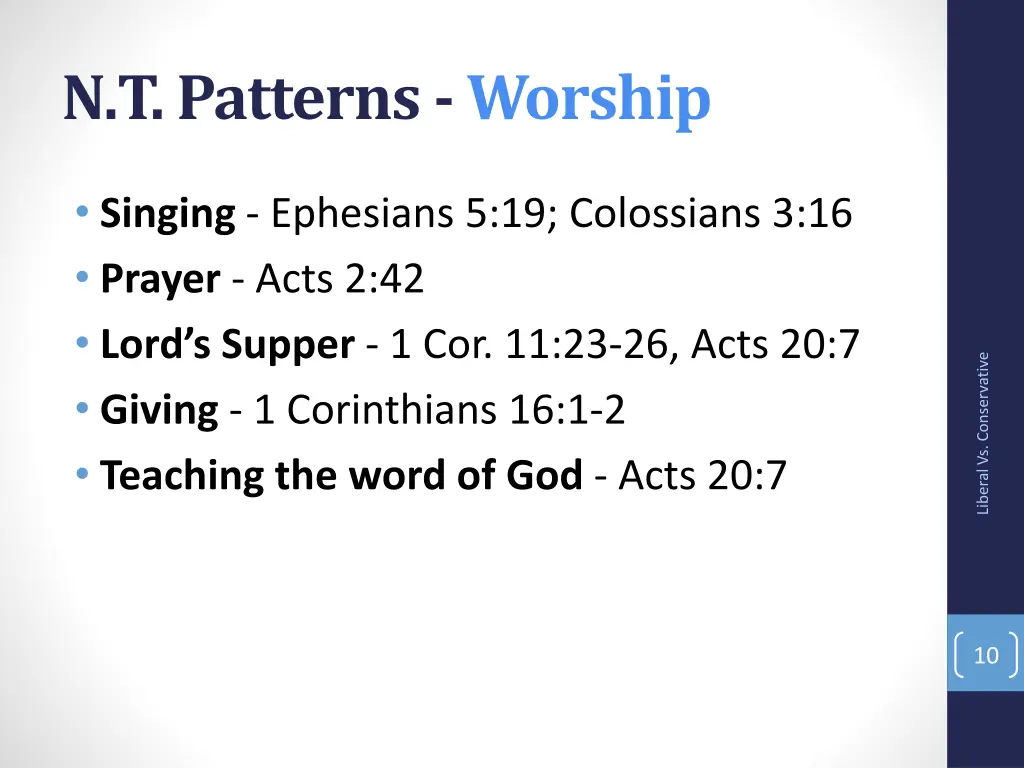 n t patterns worship