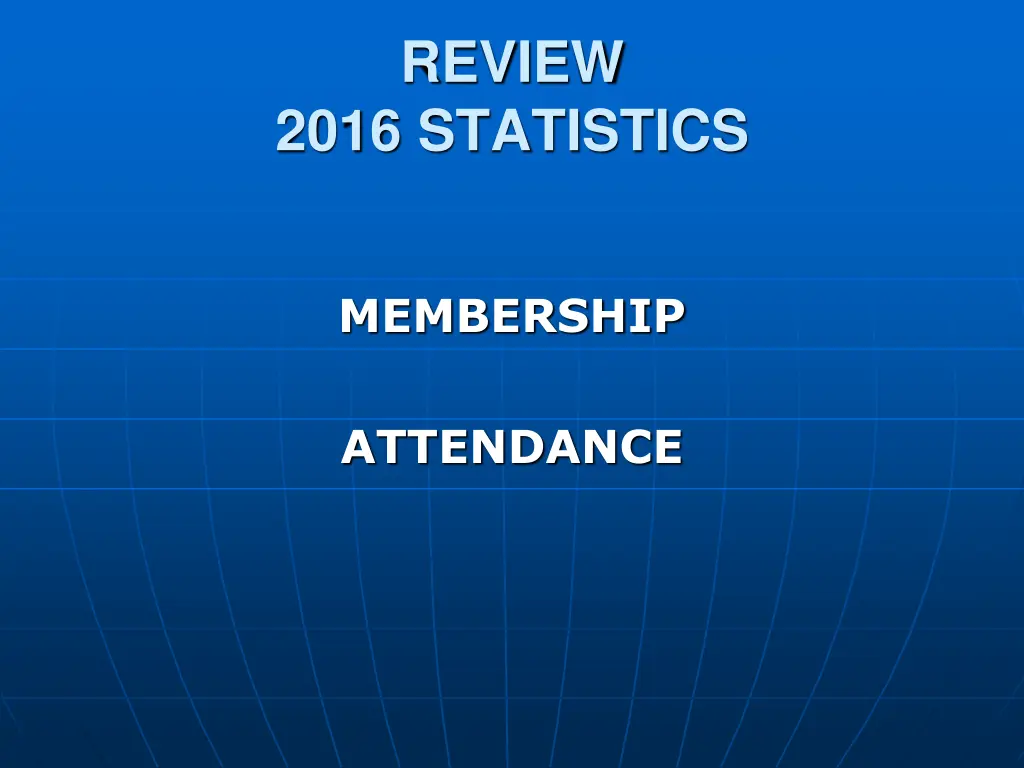 review 2016 statistics