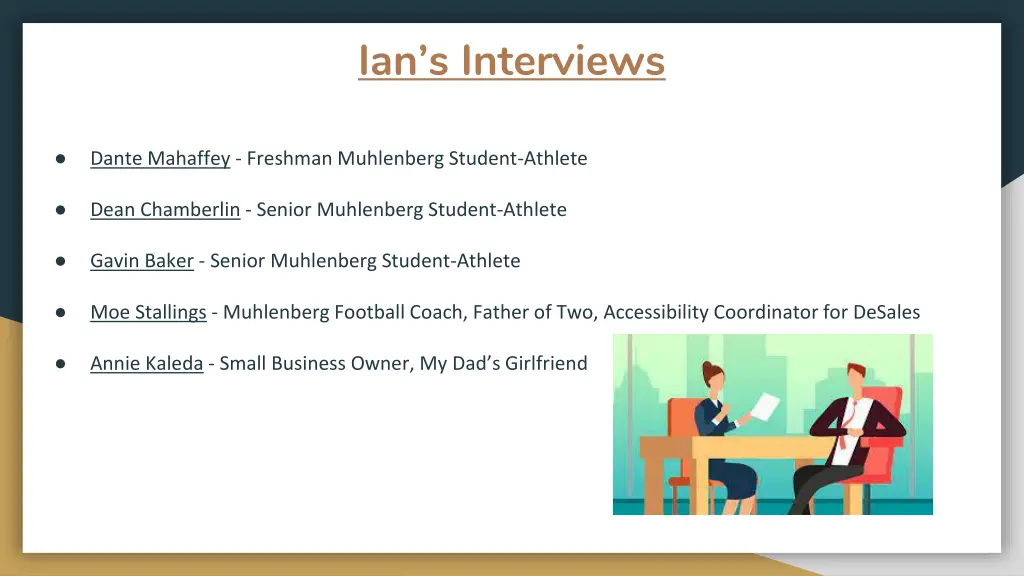 ian s interviews