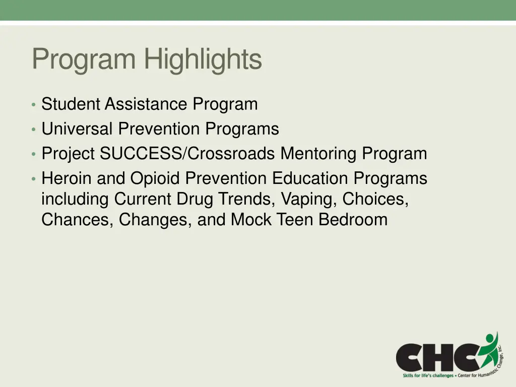 program highlights