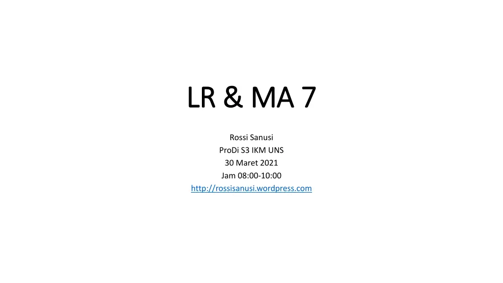 lr ma 7 lr ma 7