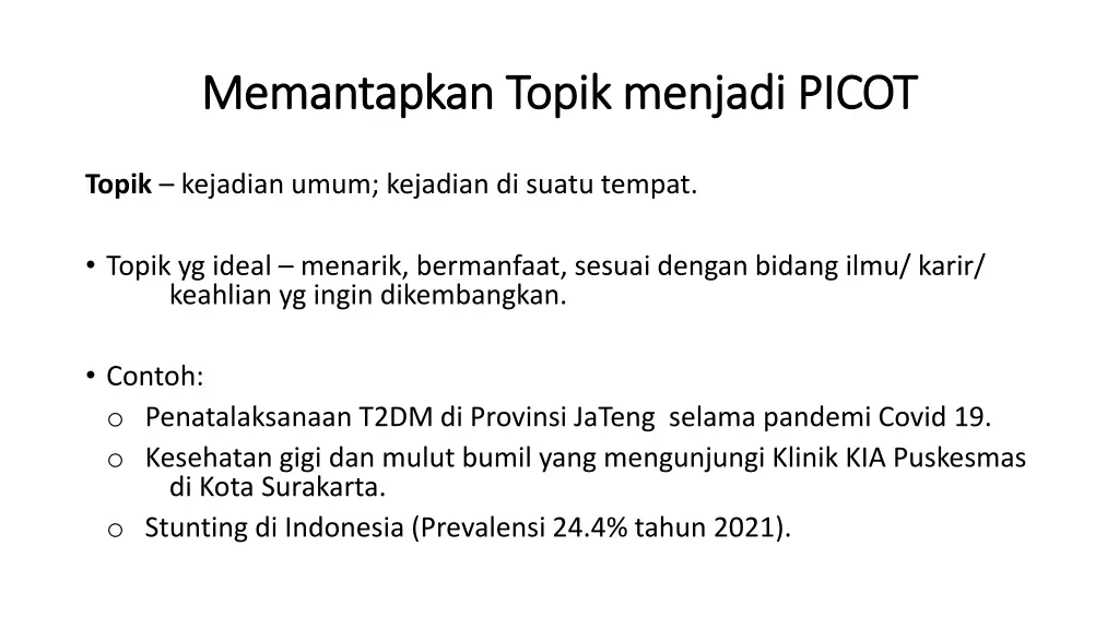 memantapkan memantapkan topik