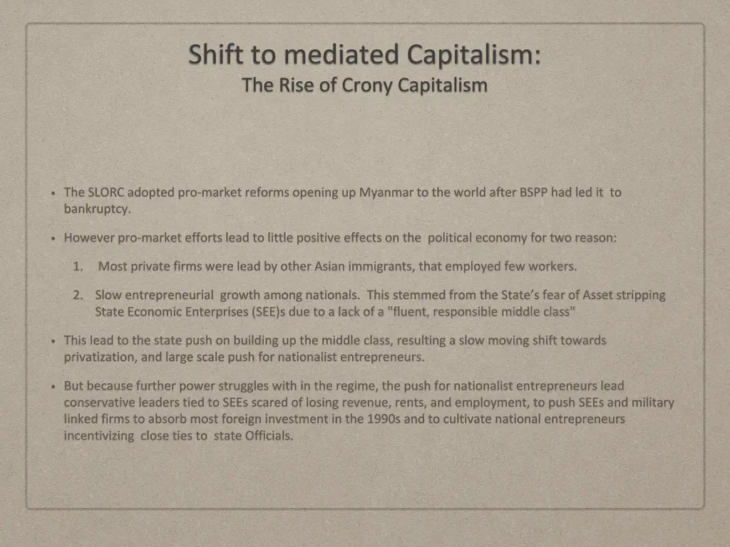 shift to mediated capitalism the rise of crony