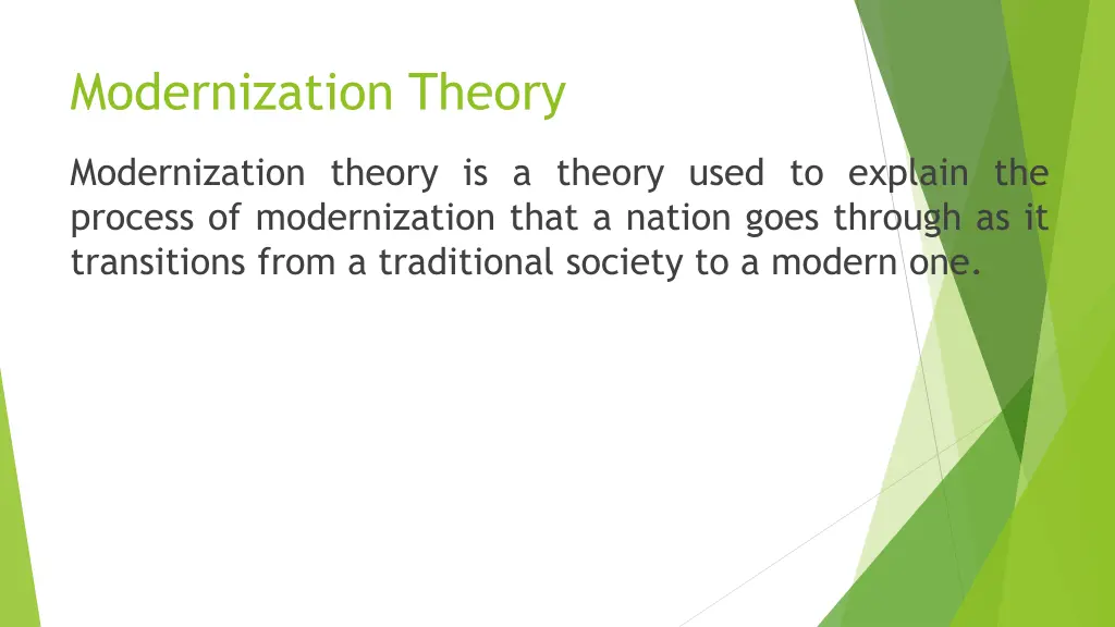 modernization theory