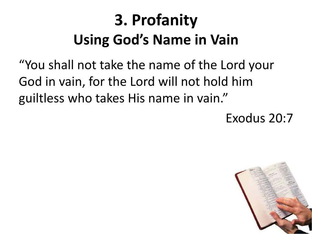3 profanity using god s name in vain 2