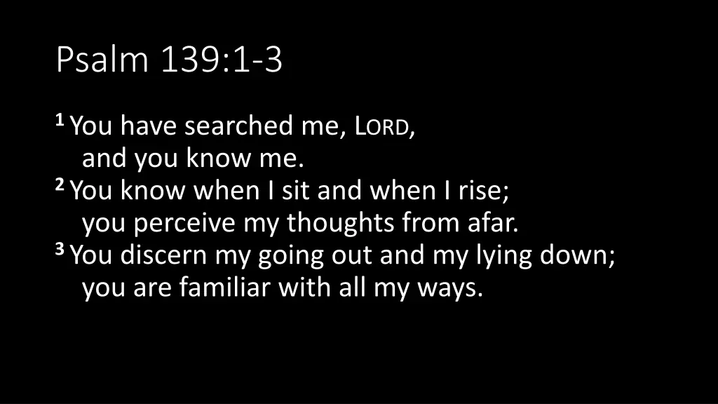 psalm 139 1 3
