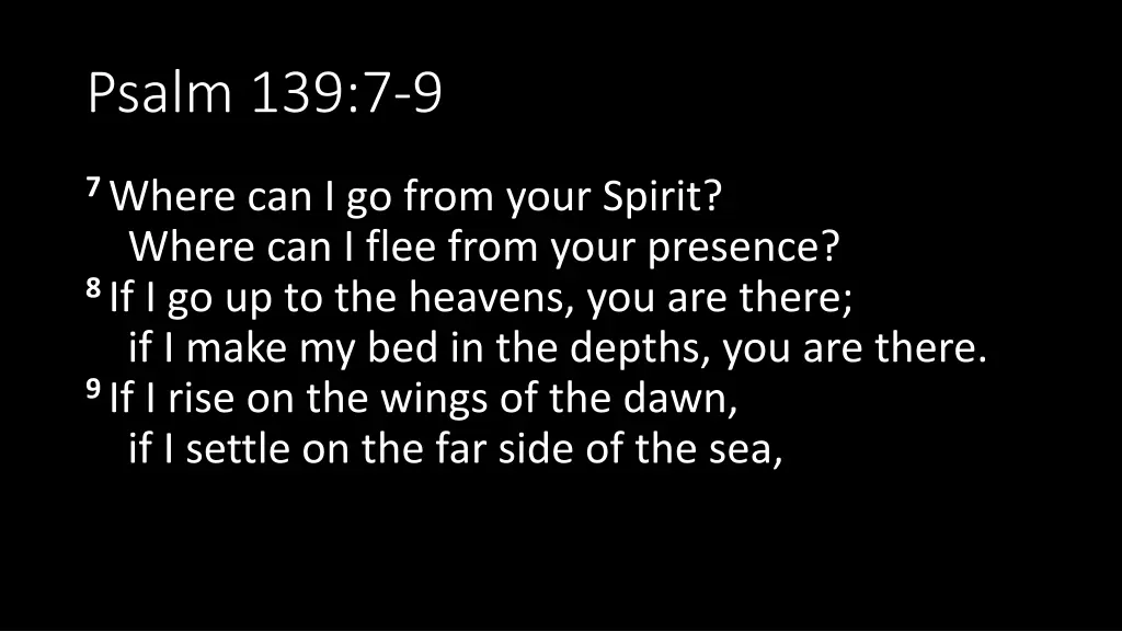 psalm 139 7 9