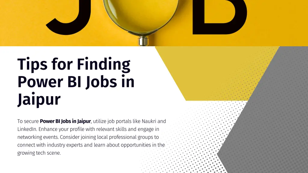 tips for finding power bi jobs in jaipur