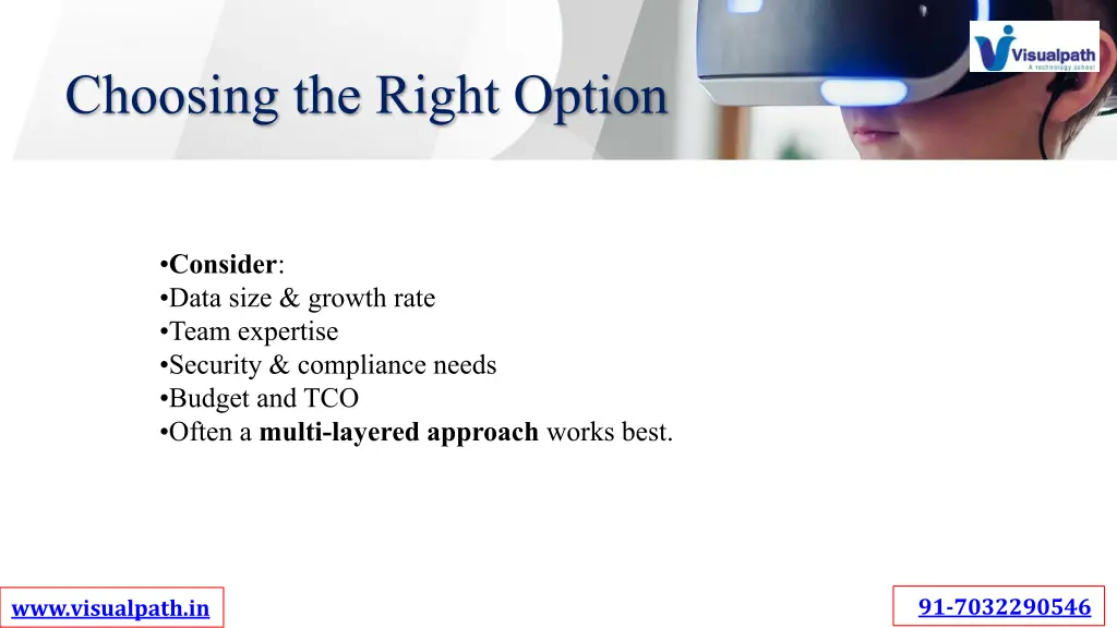 choosing the right option
