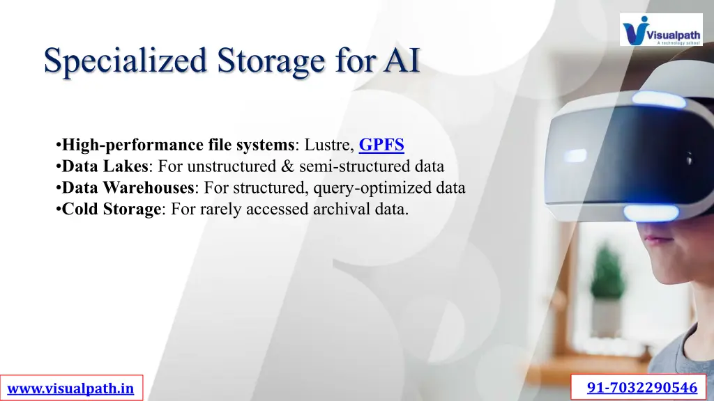specialized storage for ai