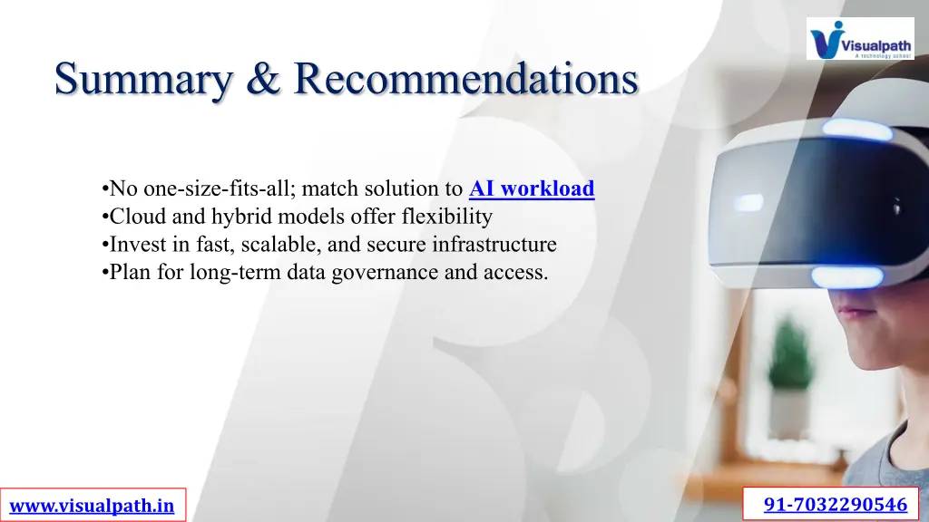 summary recommendations