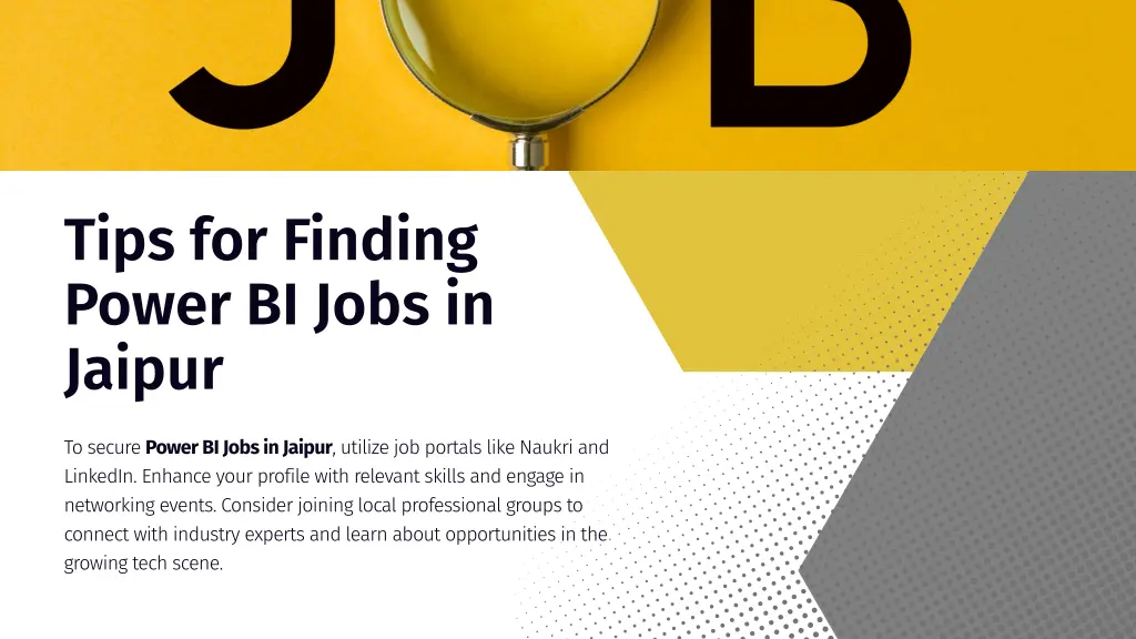 tips for finding power bi jobs in jaipur