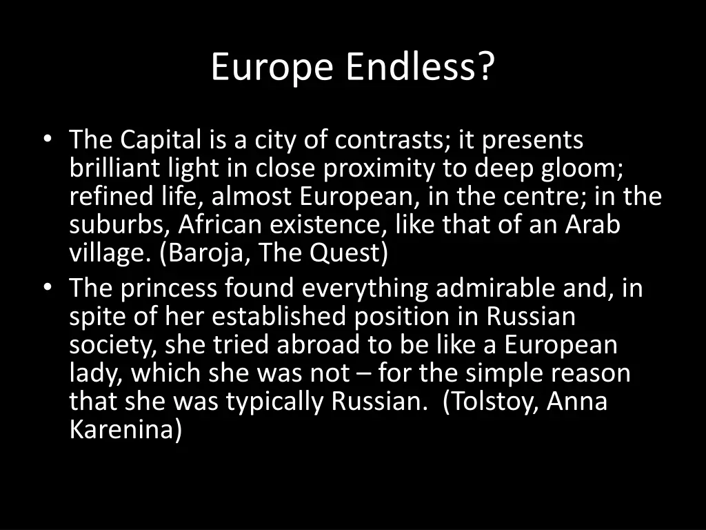 europe endless