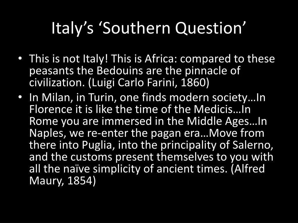 italy s southern question 1