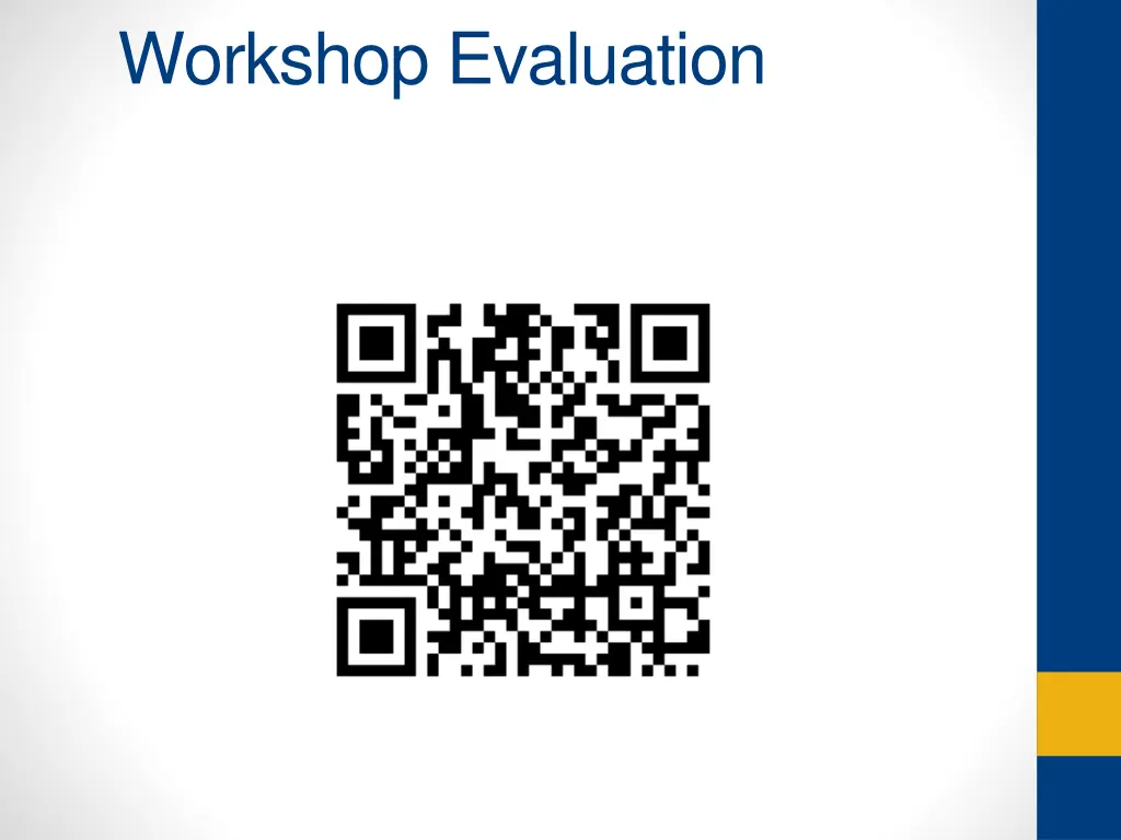 workshop evaluation