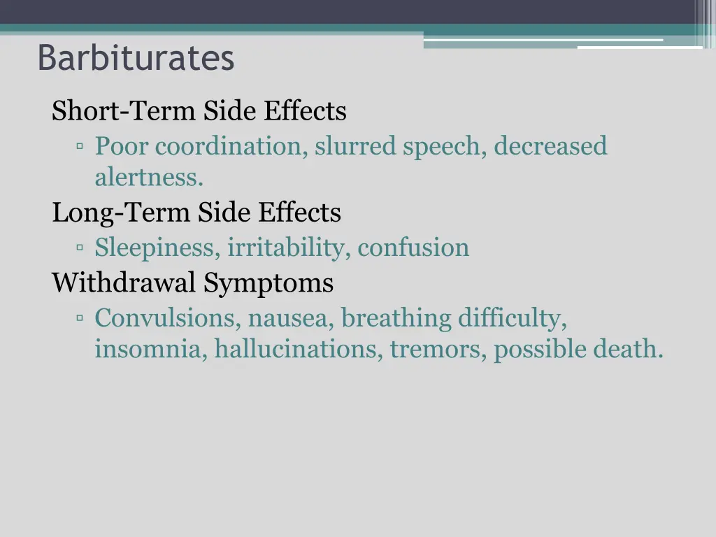 barbiturates
