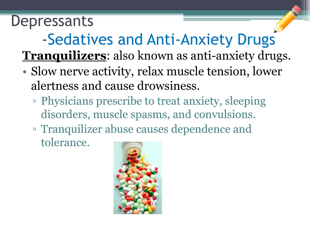 depressants sedatives and anti anxiety drugs 1