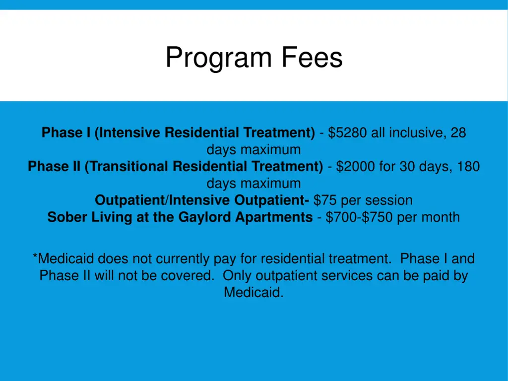 program fees