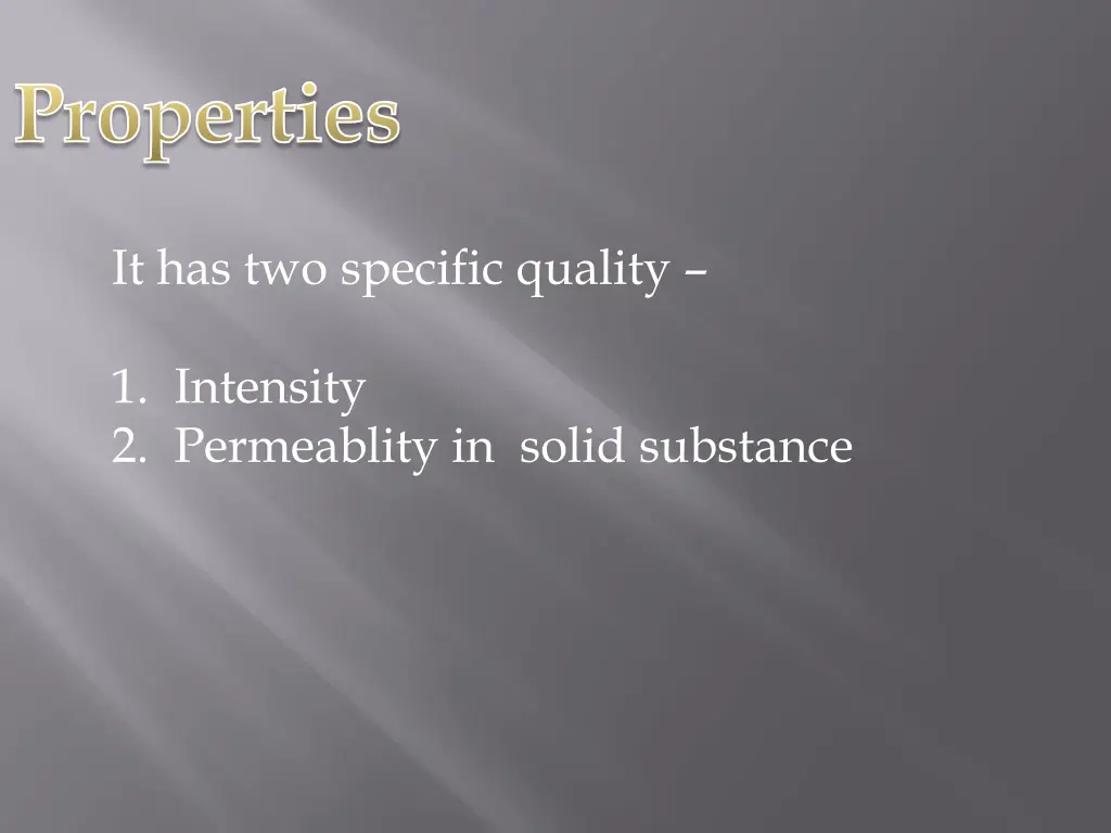 properties