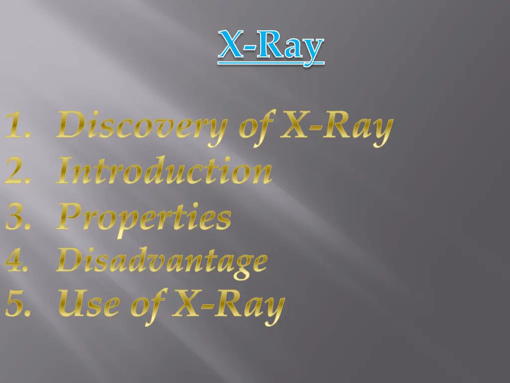 x ray