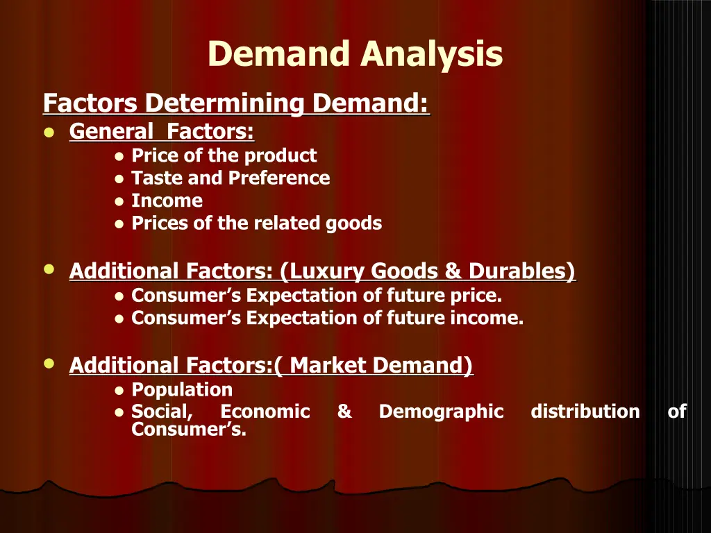 demand analysis 10
