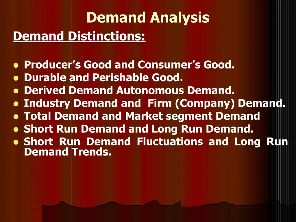 demand analysis 11
