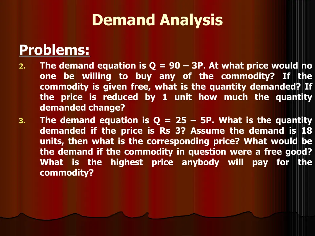 demand analysis 12