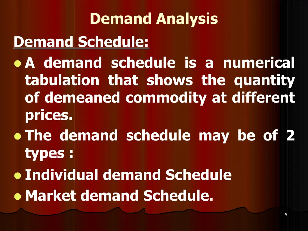 demand analysis 3