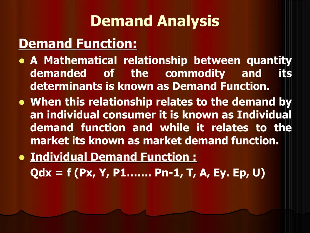 demand analysis 6