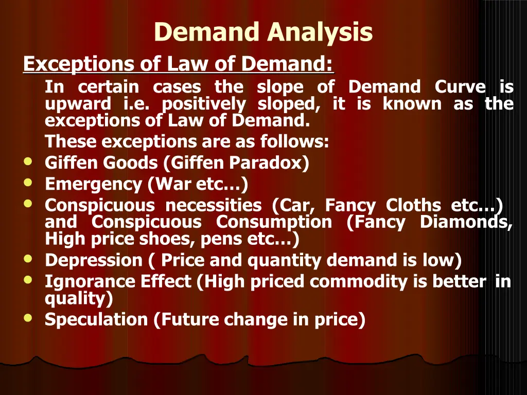 demand analysis 8