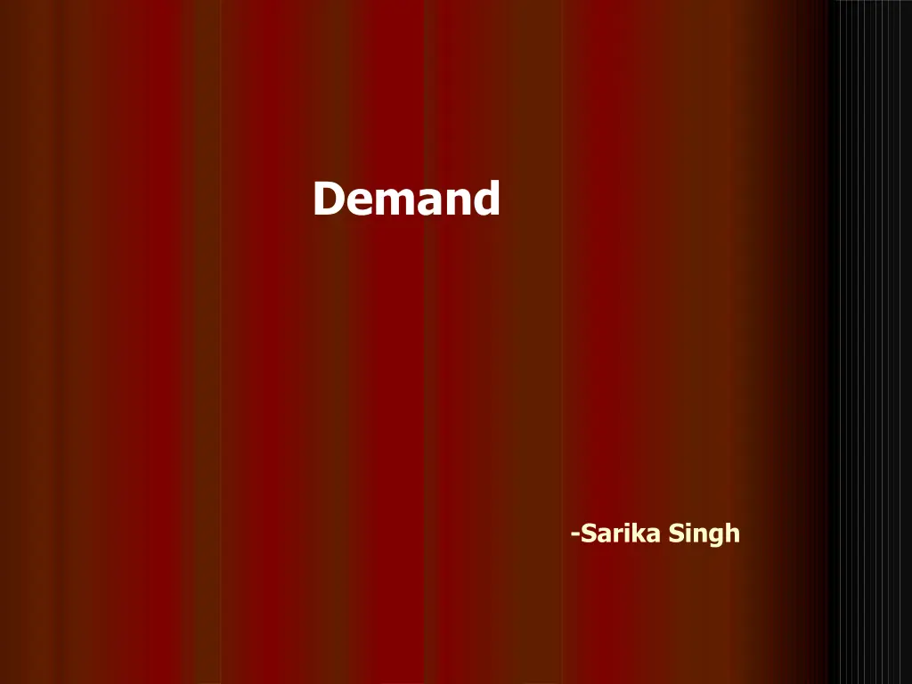 demand