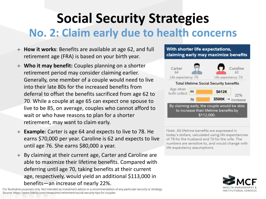 social security strategies no 2 claim early