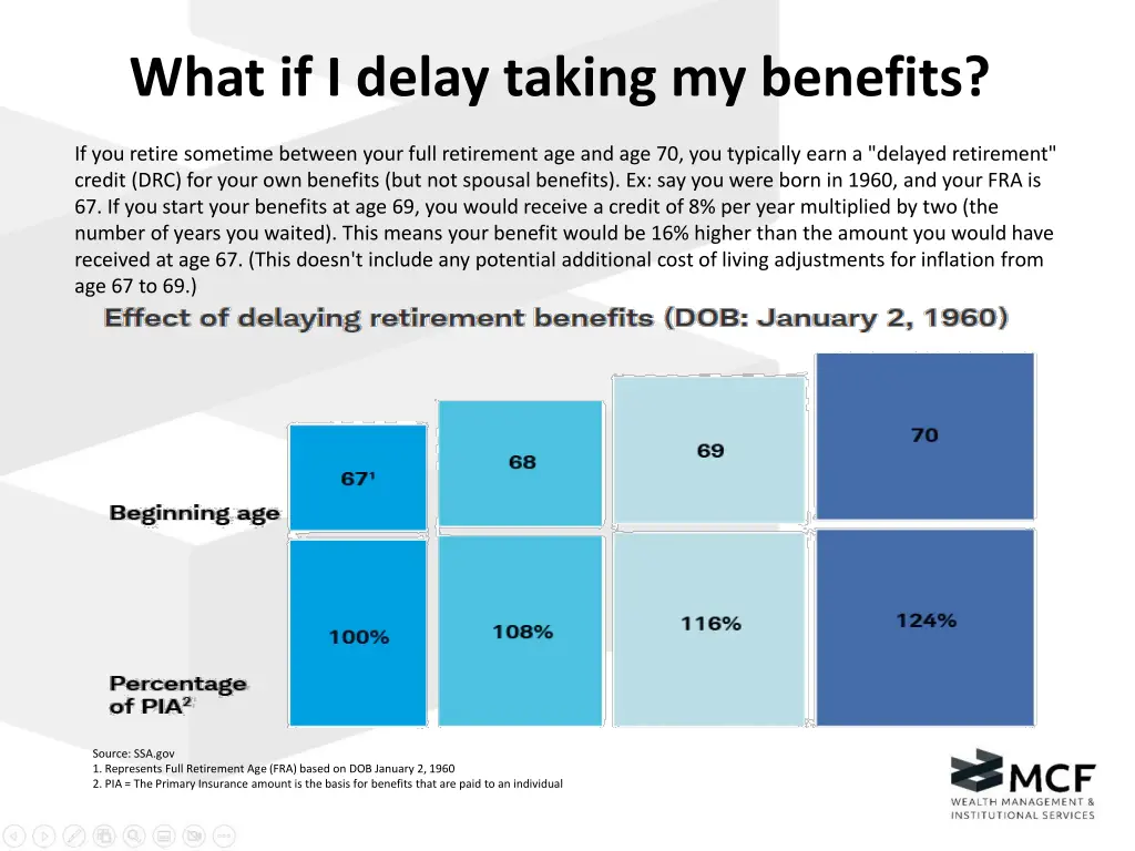 what if i delay taking my benefits