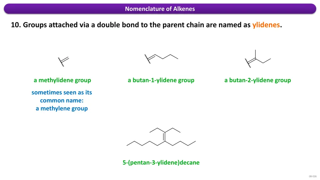 nomenclature of alkenes 7
