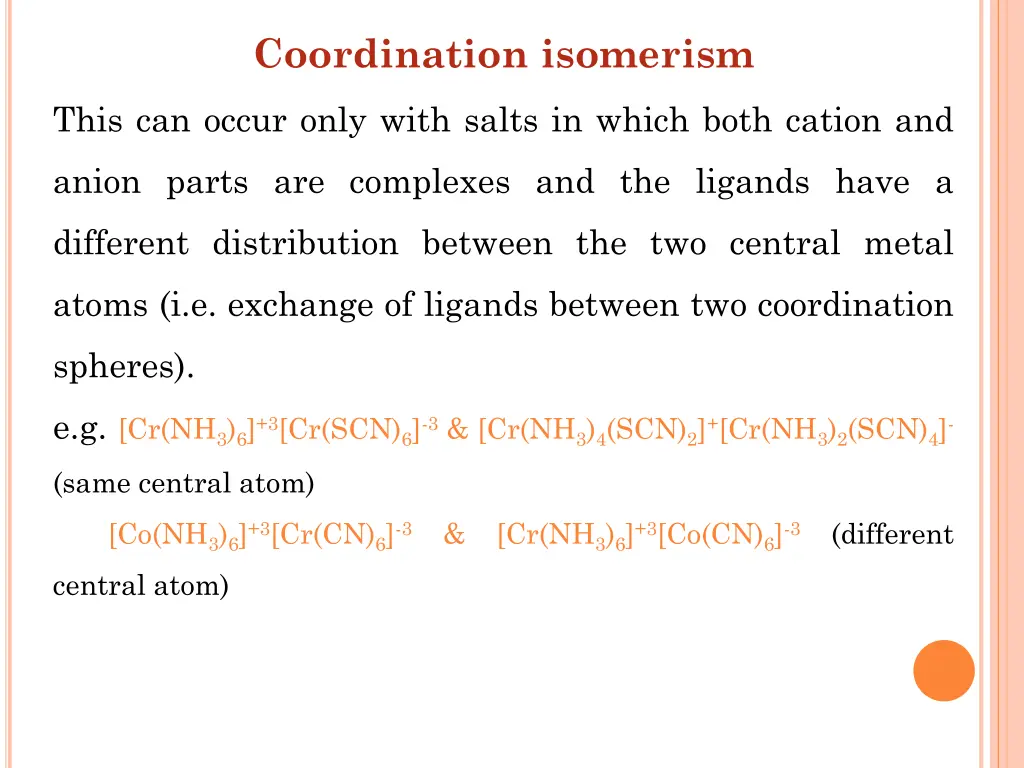 coordination isomerism