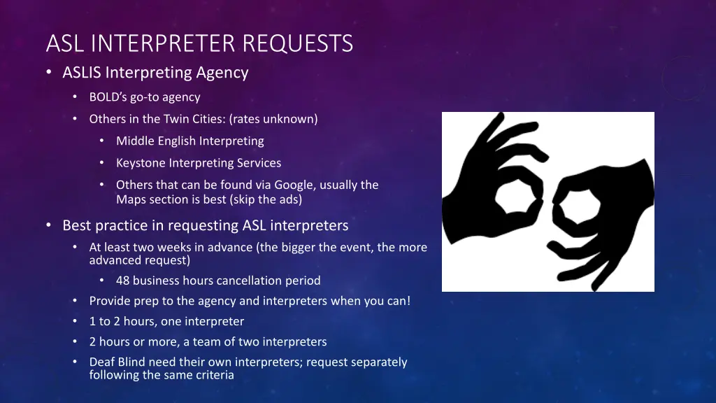 asl interpreter requests aslis interpreting