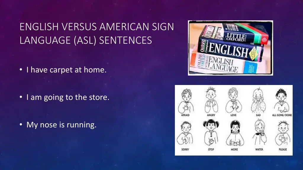 english versus american sign language 1
