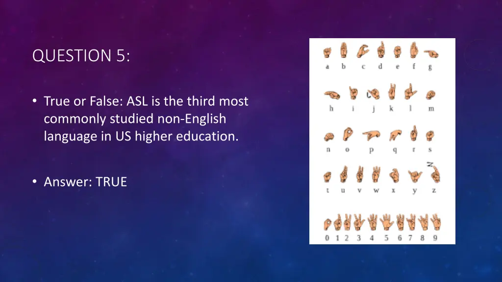 question 5