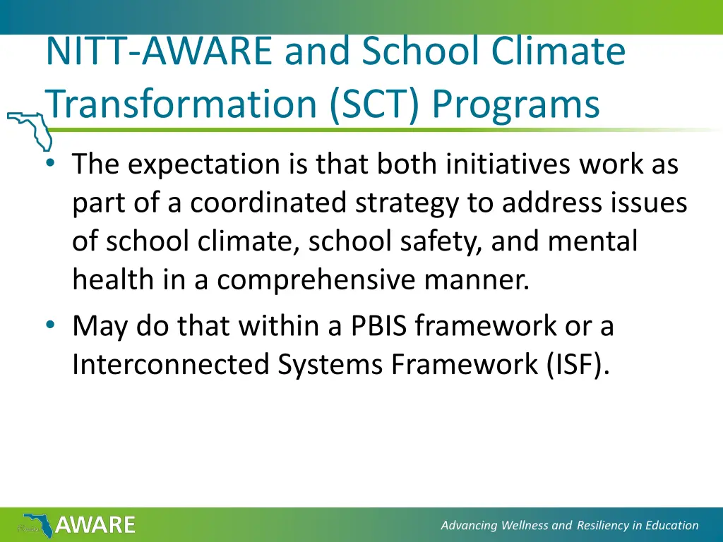 nitt aware and school climate transformation