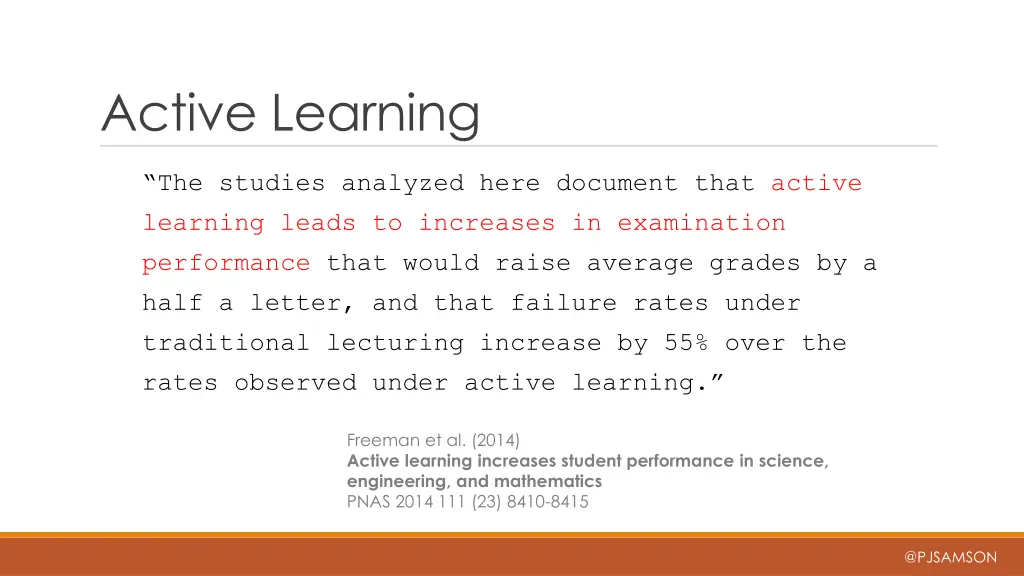 active learning