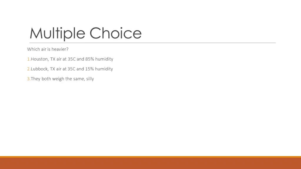 multiple choice