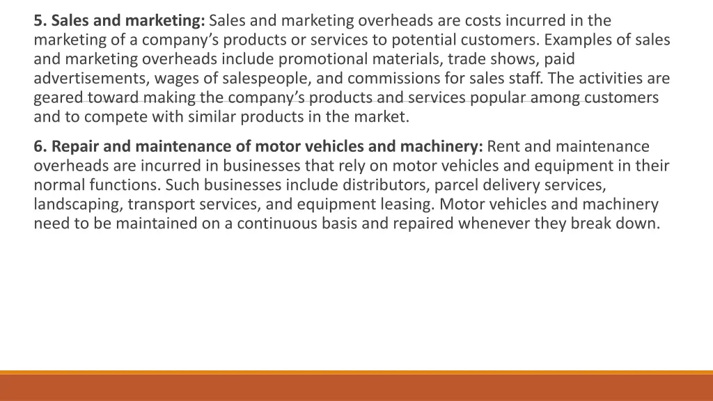 5 sales and marketing sales and marketing