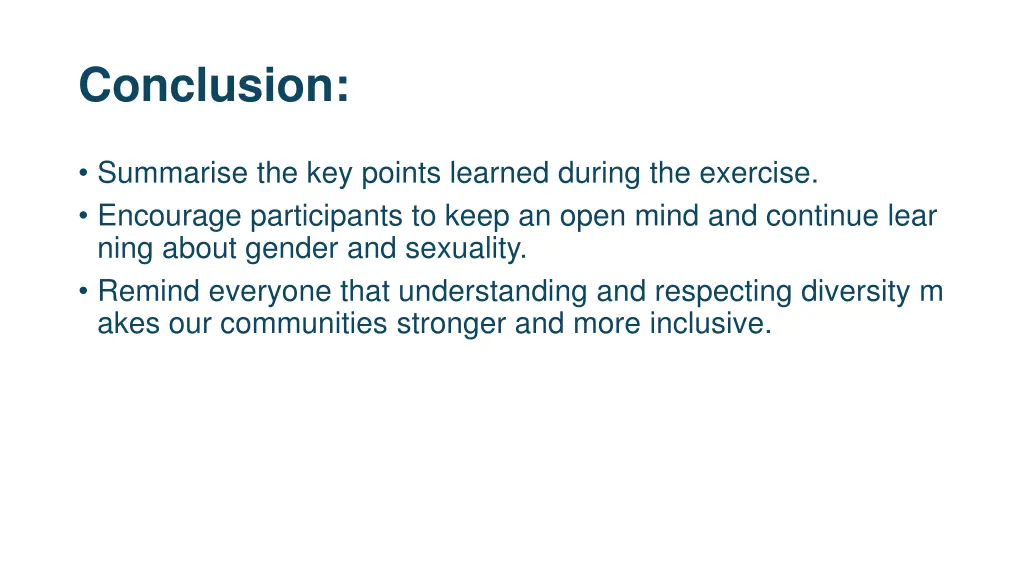 conclusion