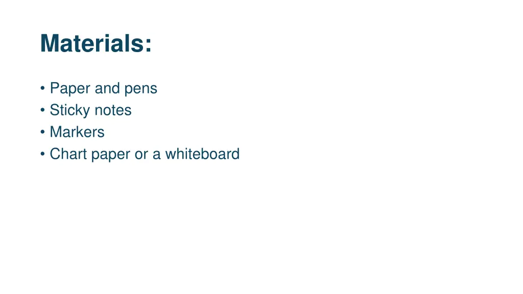materials