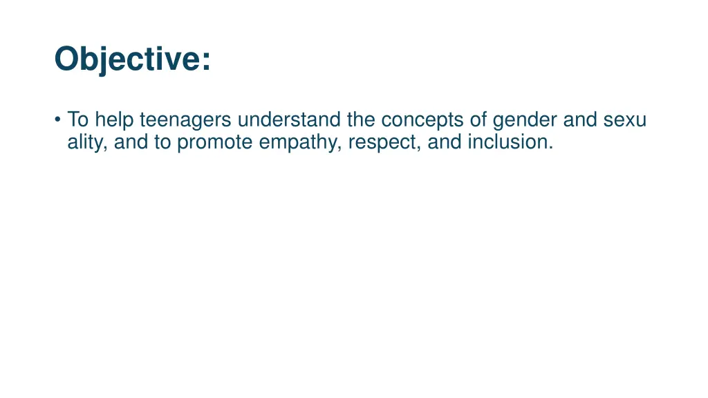 objective