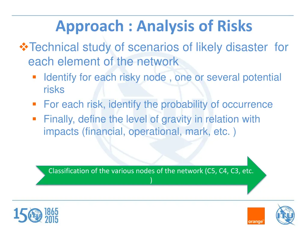 approach analysis of risks technical study