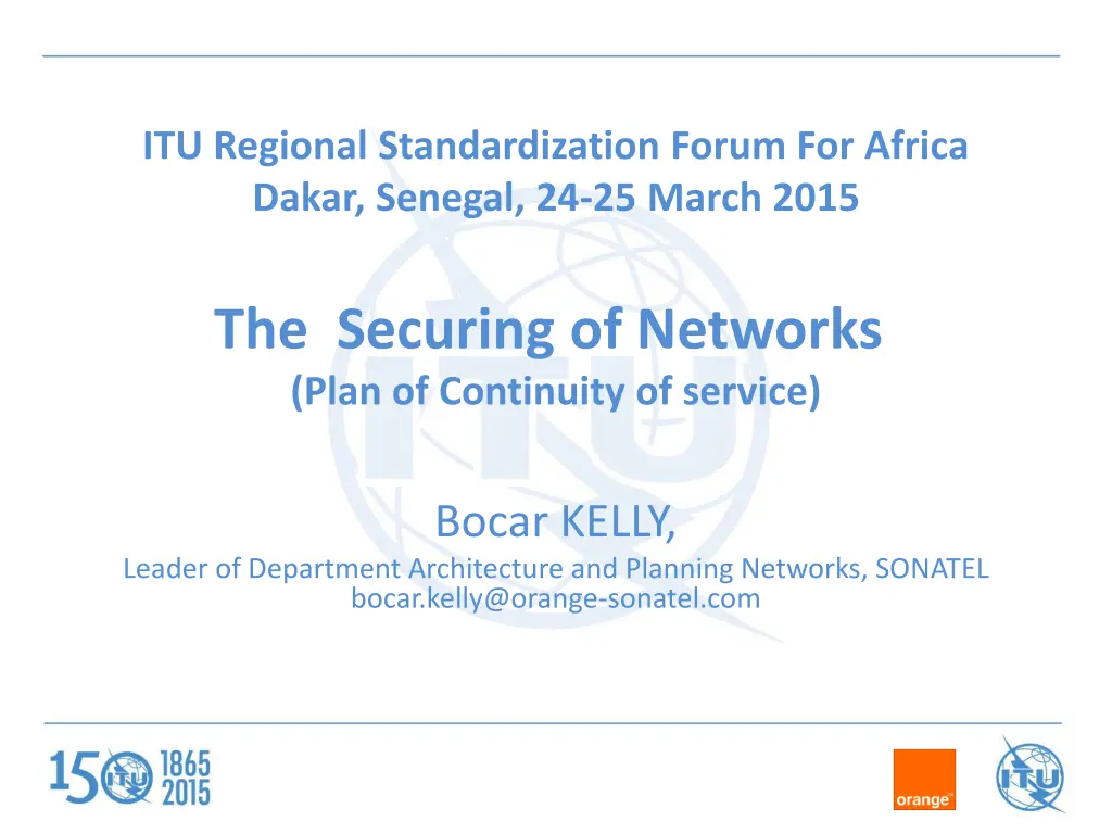 itu regional standardization forum for africa