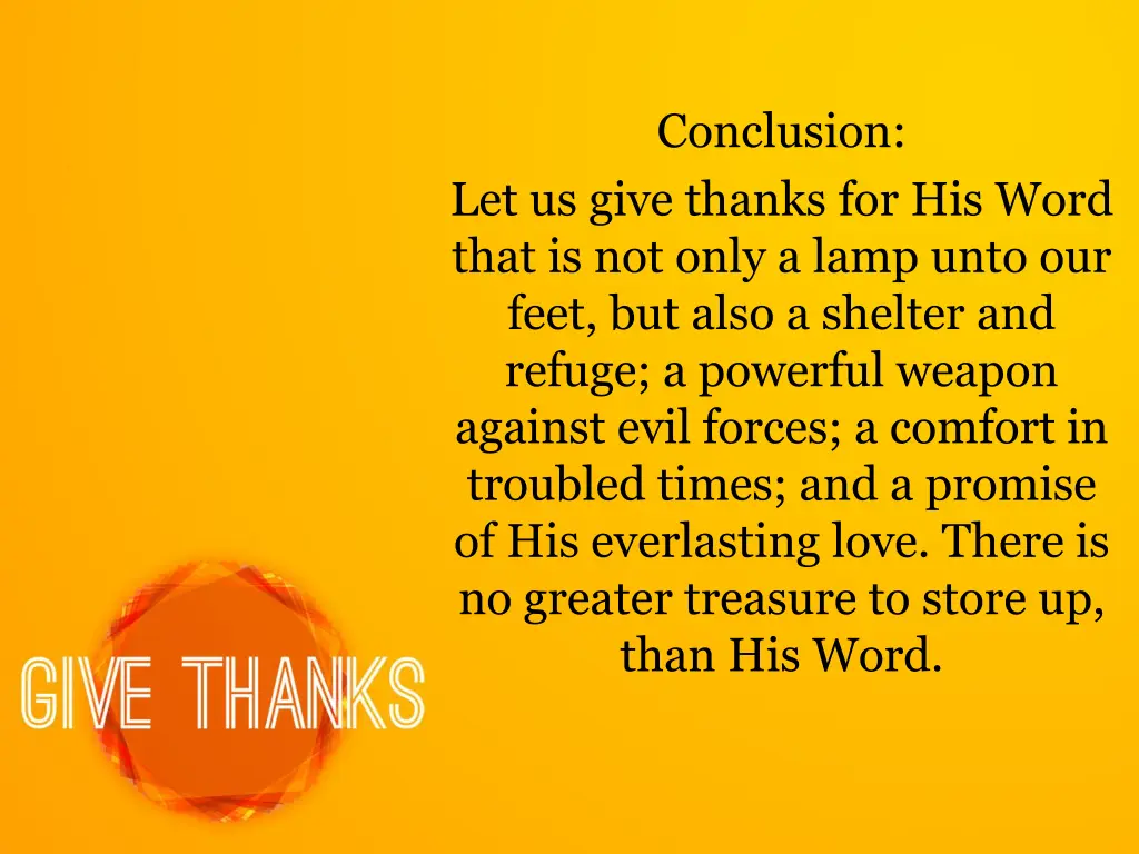 conclusion
