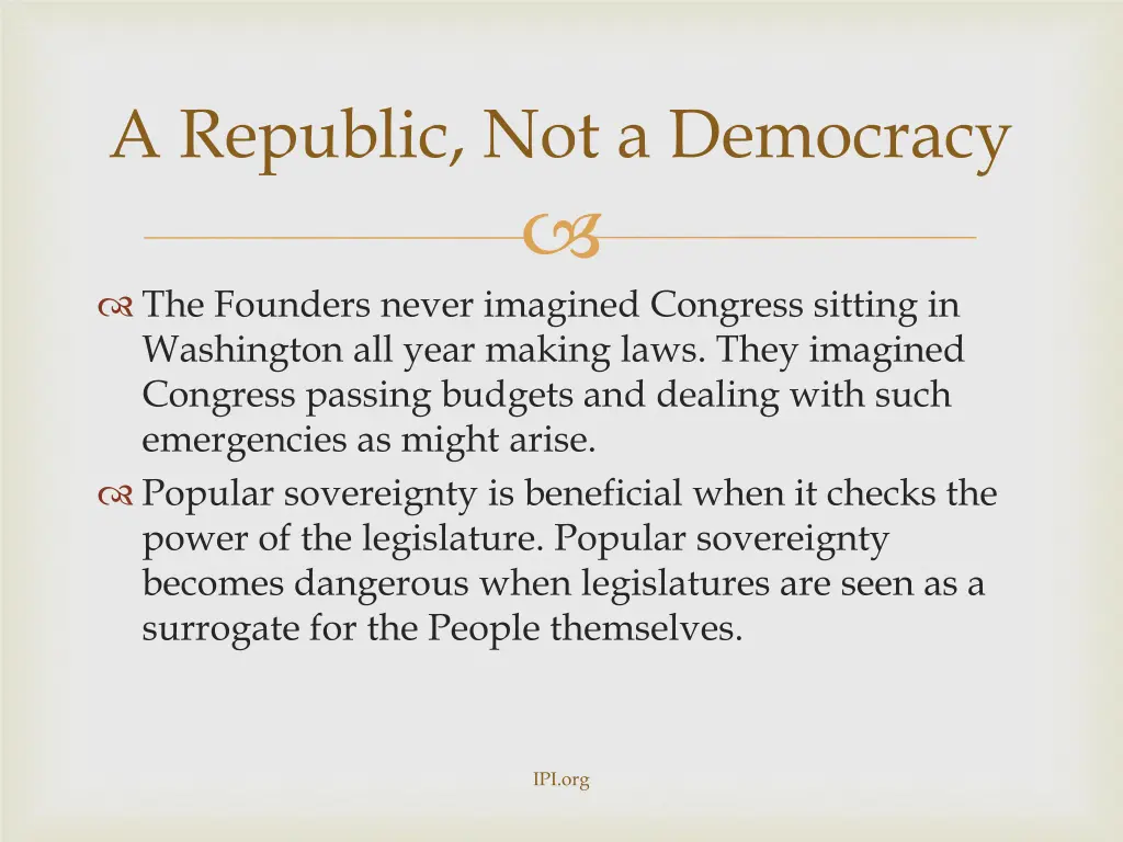 a republic not a democracy 2